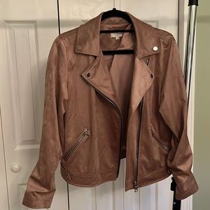 Loft pink suede jacket
